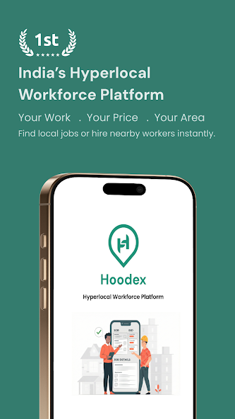 Hoodex — India's Hyperlocal Workforce Platform app screenshot