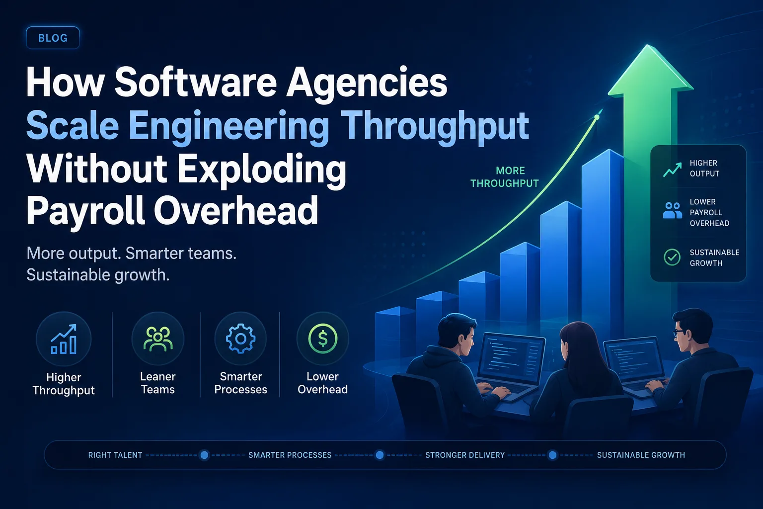 How Software Agencies Scale Engineering Throughput Without Exploding Payroll Overhead
