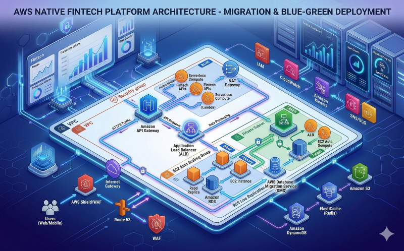 AWS Cloud Migration Architecture for FinTech